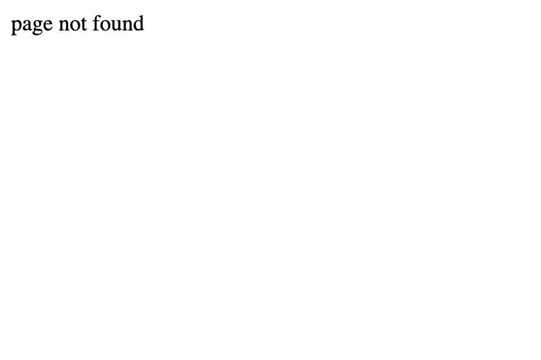 もう1つの広告ページはpage not foundになっている